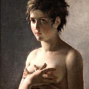 Pierre-Narcisse Guerin Jeune fille en buste France oil painting artist